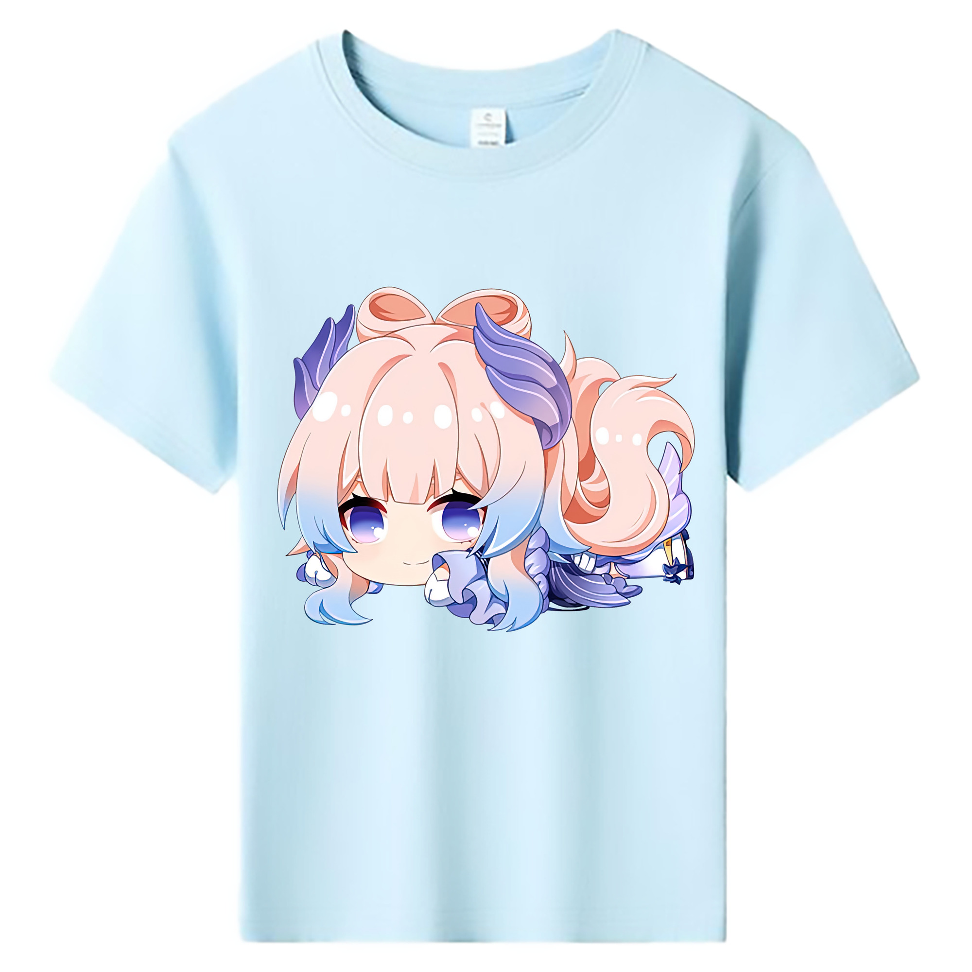 げんし神 珊瑚宮心海 サンゴノミヤ・ココミ genshin Sangonomiya Kokomi 綿100％キッズTシャツ（フロントプリント）